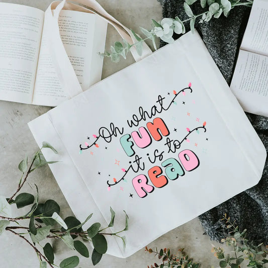 Oh What Fun It Is To Read Tote Bag