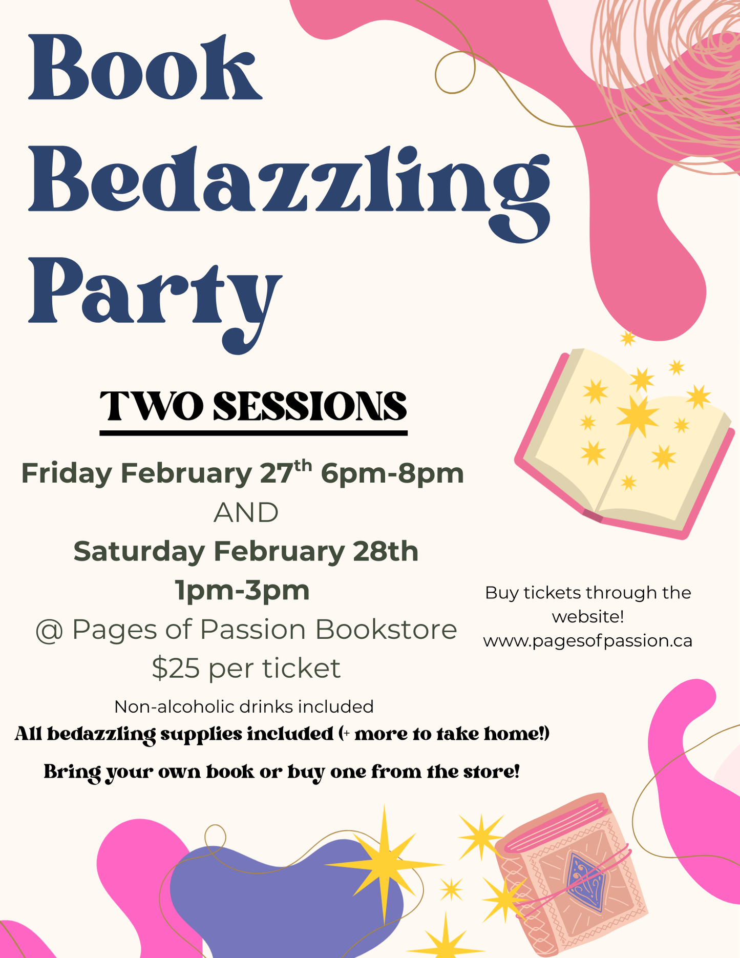 Book Bedazzling Party