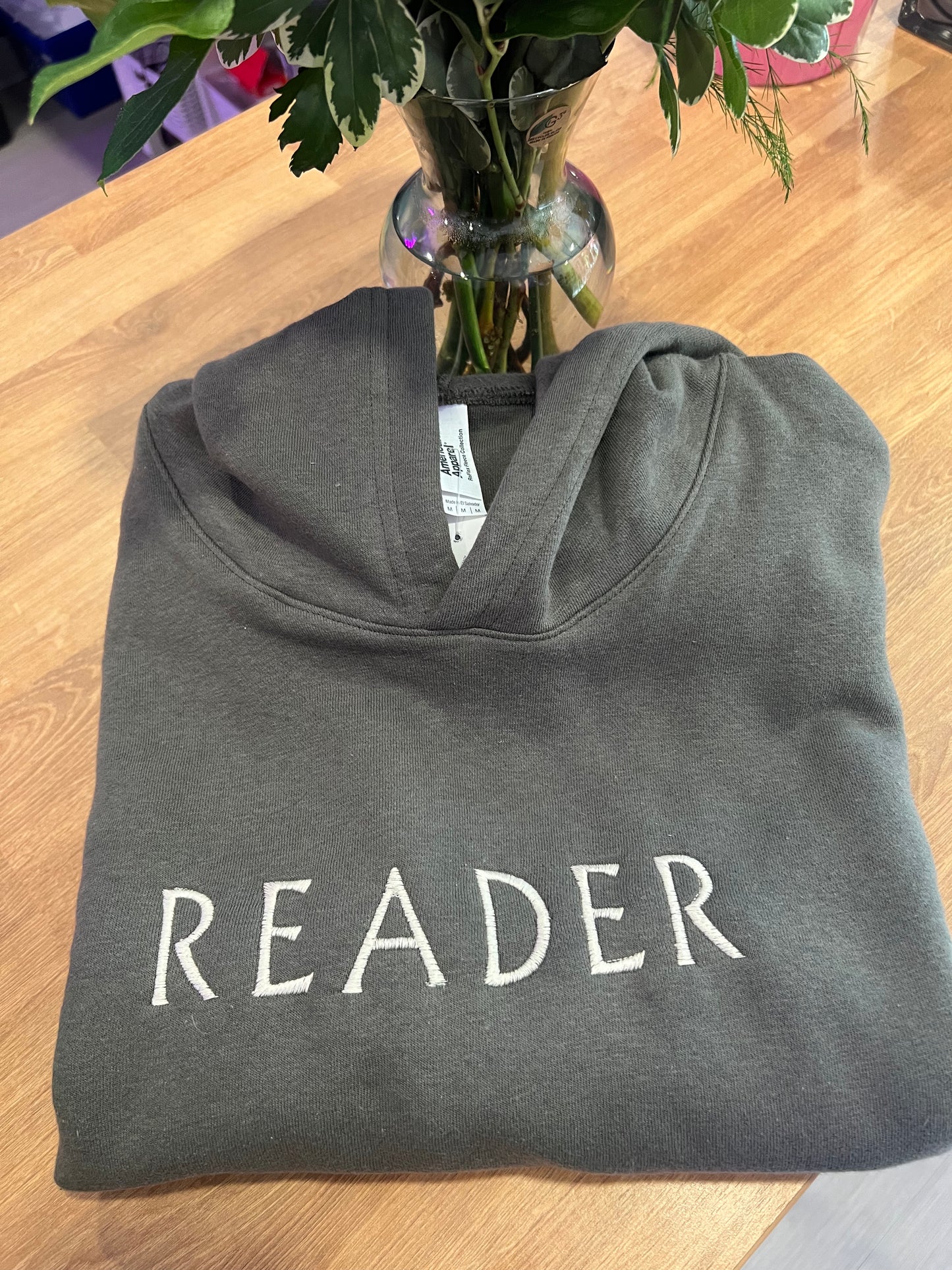Reader Embroidered Hoodie