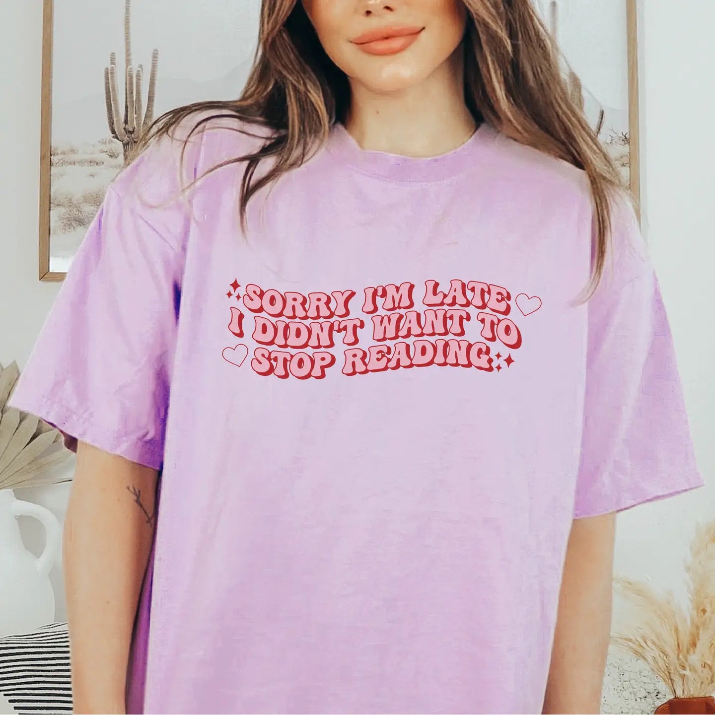 Oversized Book Lover Tee