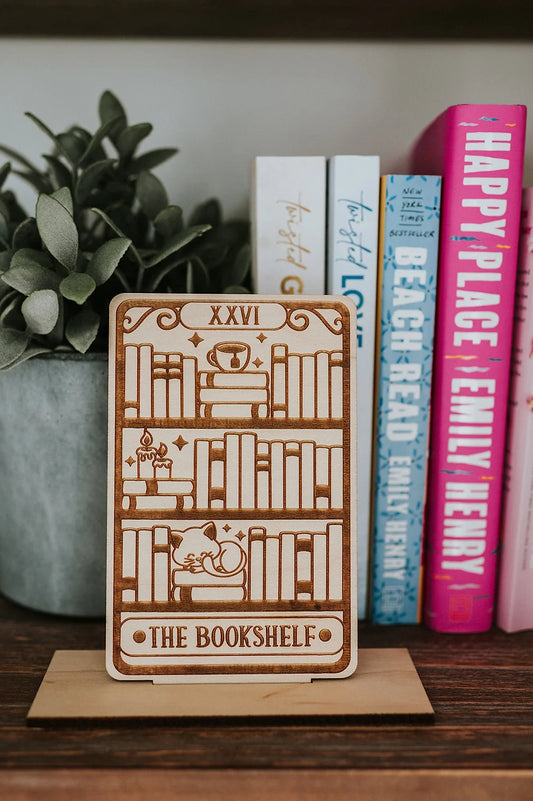 The Bookshelf Tarot Card Shelf Sitter