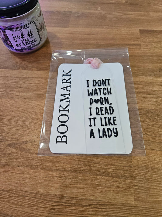 I Don't Watch Porn - clear bookmark