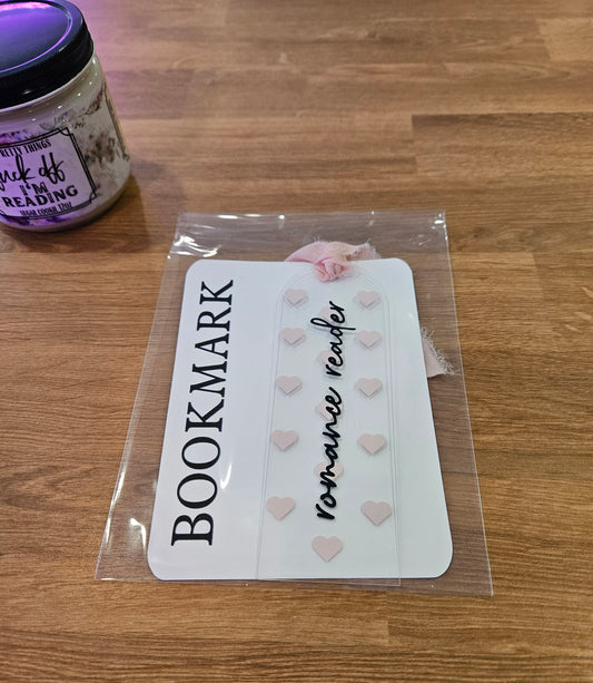 Romance Reader - clear bookmark