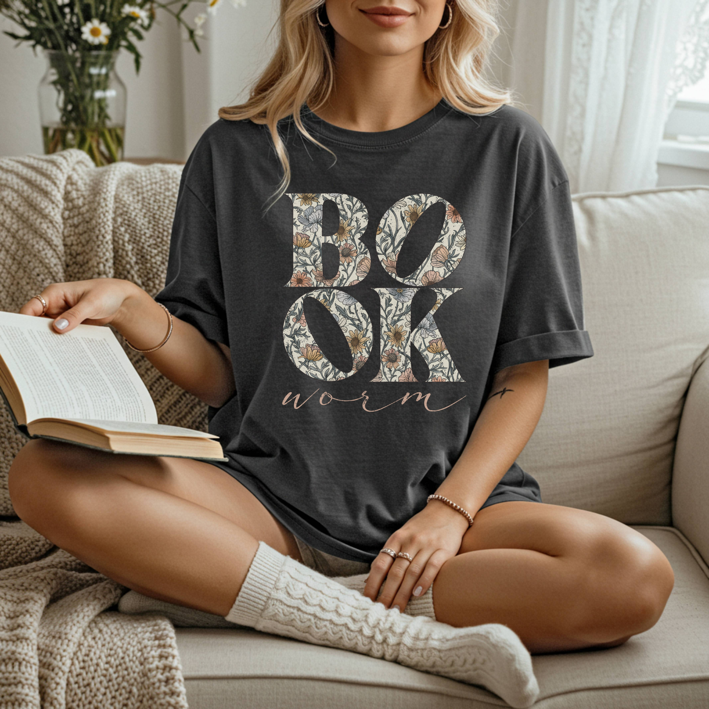 Book Worm Tee