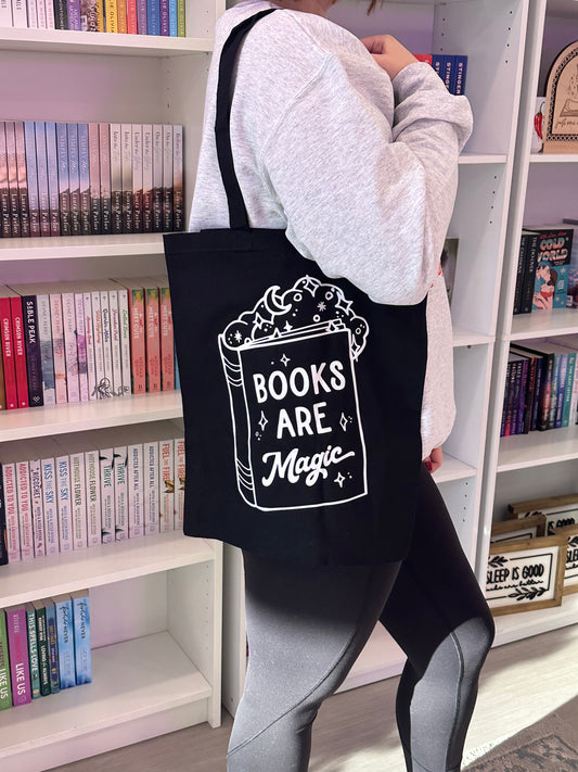 Books are Magic black tote