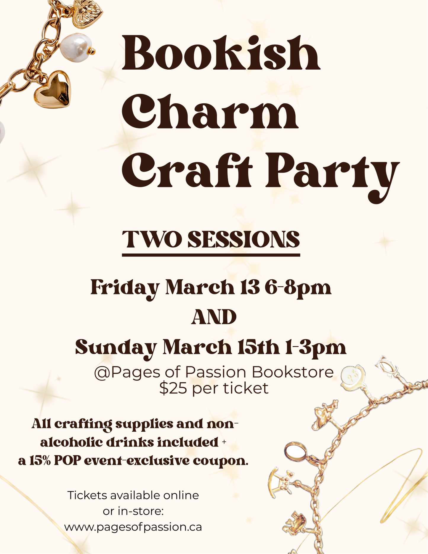 Bookish Charm Crafting Party