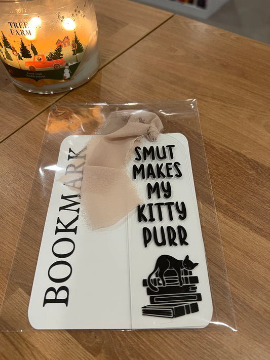 Smut Makes My clear bookmark