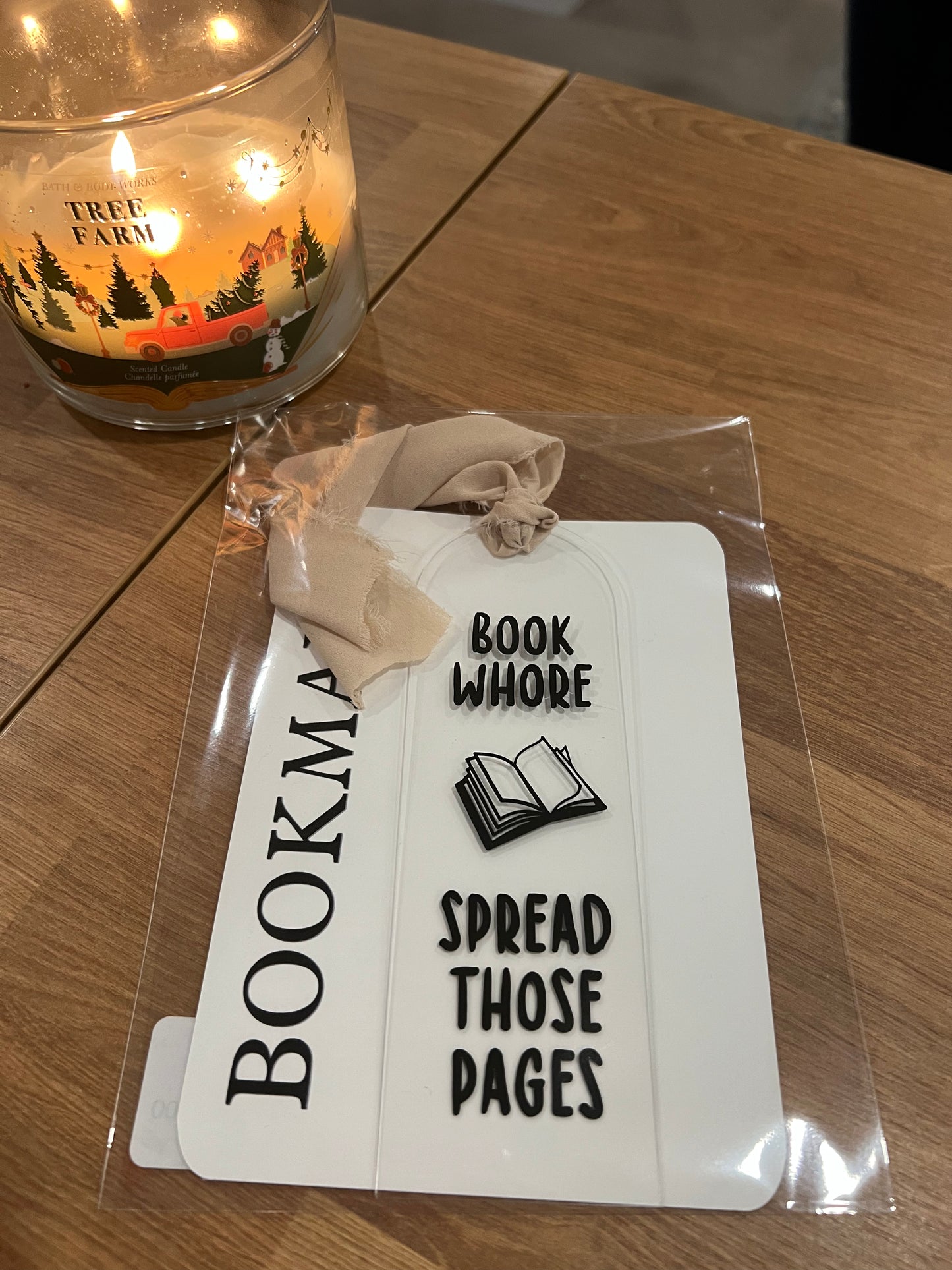 Book Whore Spread Those Pages - clear bookmark