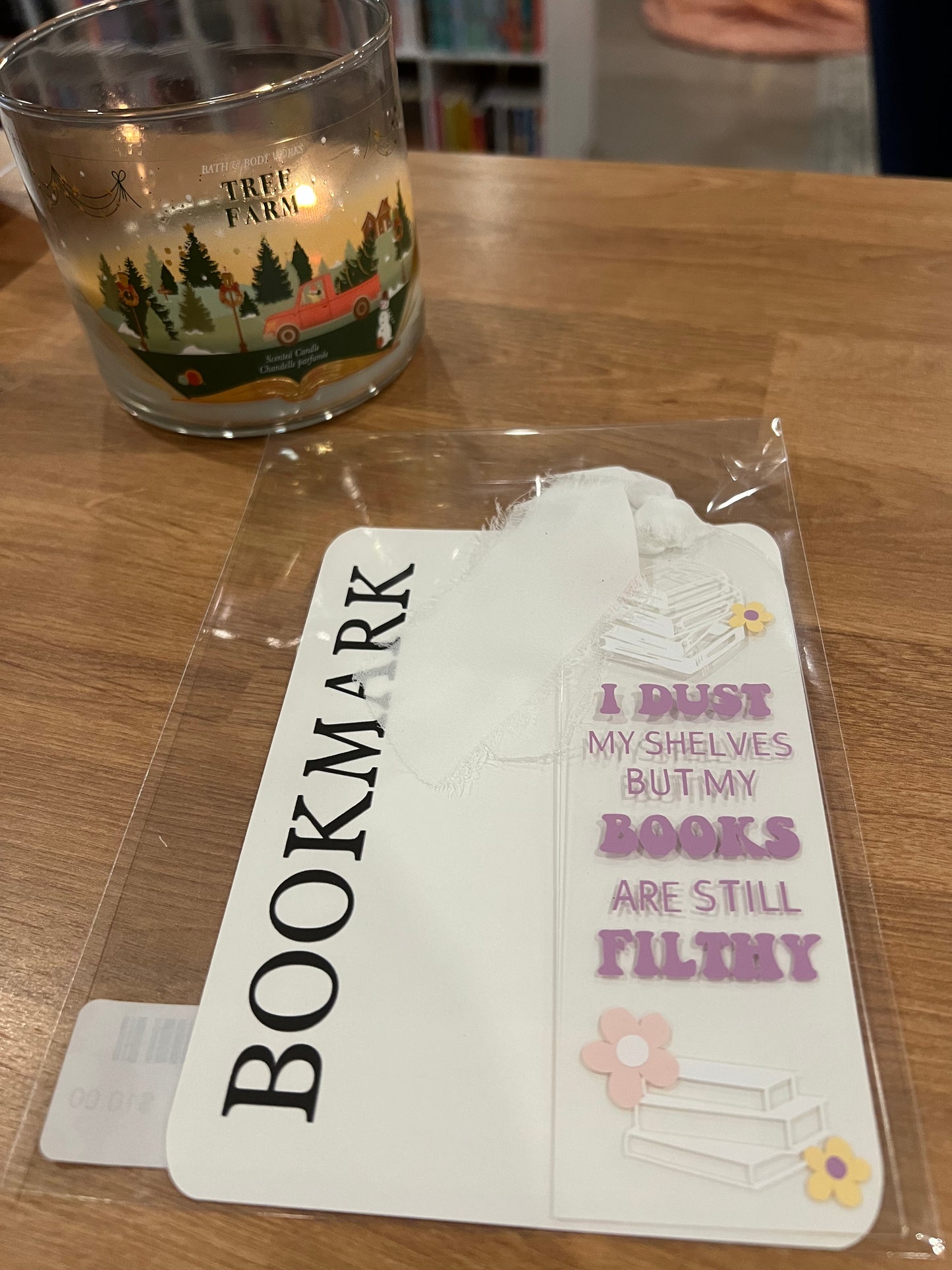 I Dust my Shelves - clear bookmark