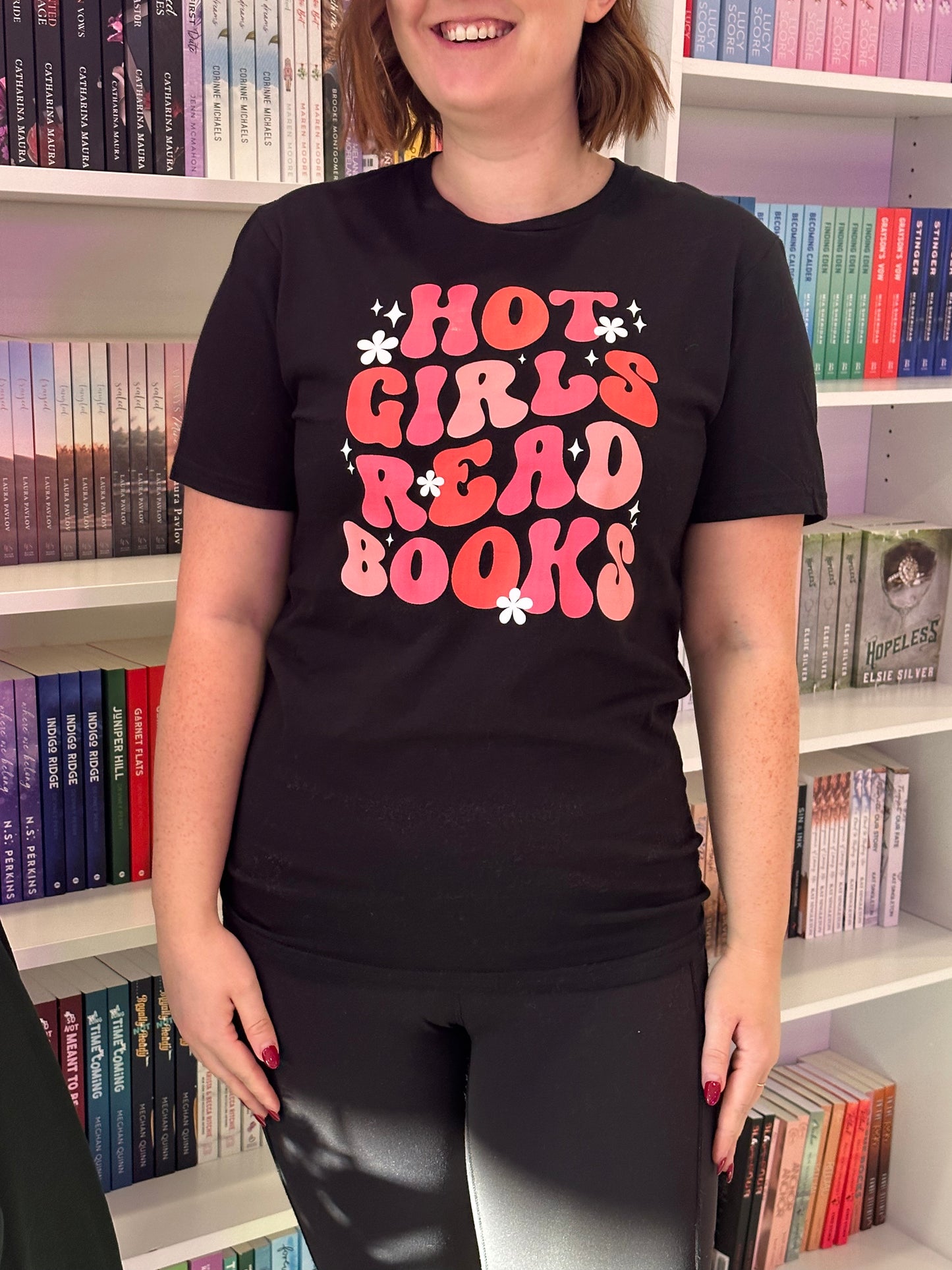 Hot Girls Read Books t-shirt