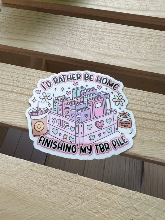 I'd Rather Be Home sticker