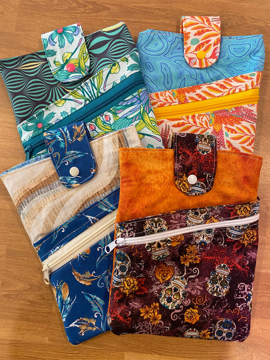 Book Sleeve with Zippered Pocket
