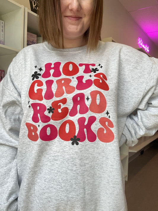 Hot Girls Read Books Crewneck