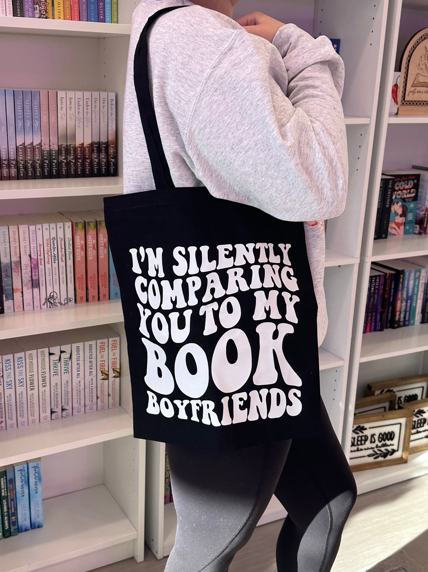 Book Boyfriends black tote