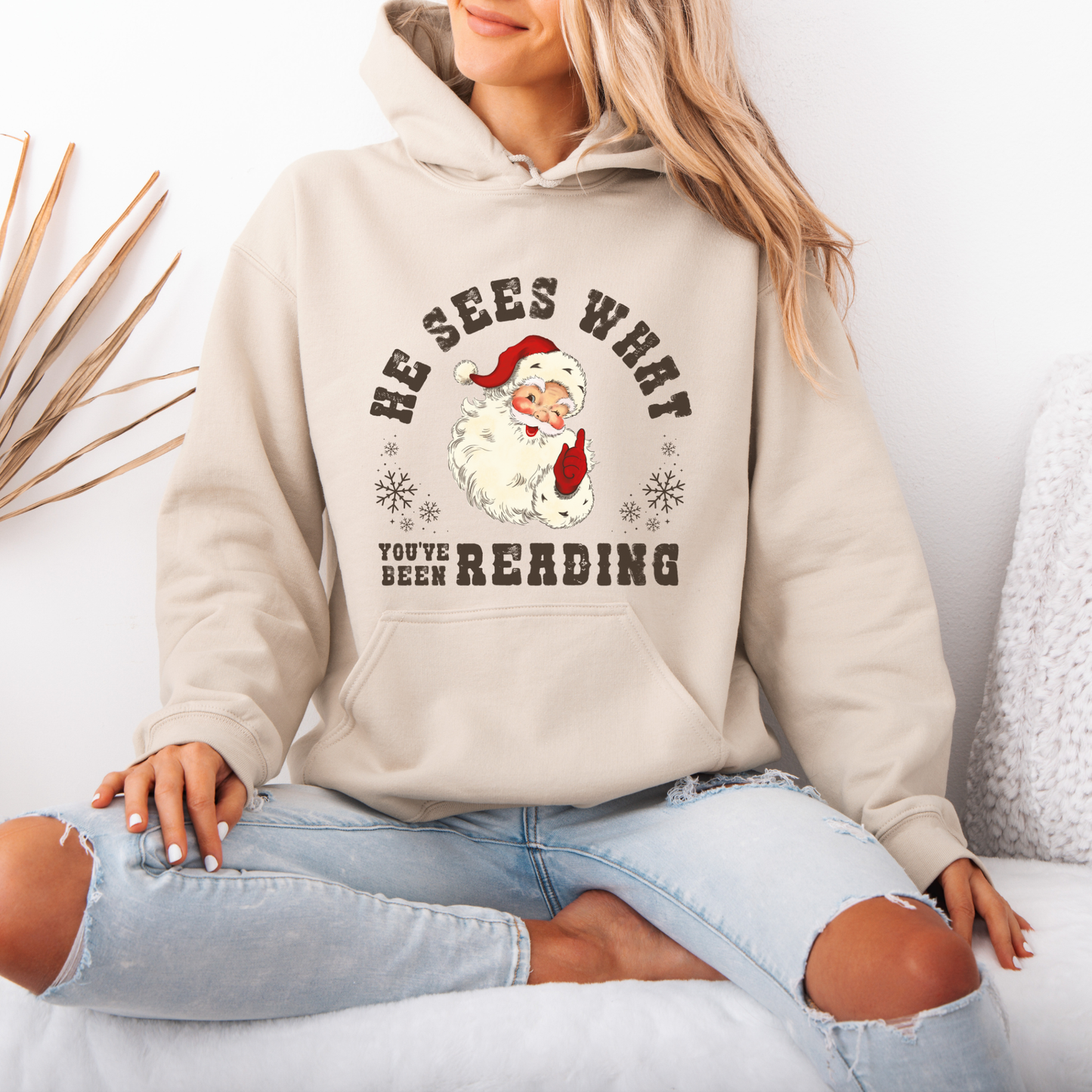 He's Sees What You've Been Reading Hoodie