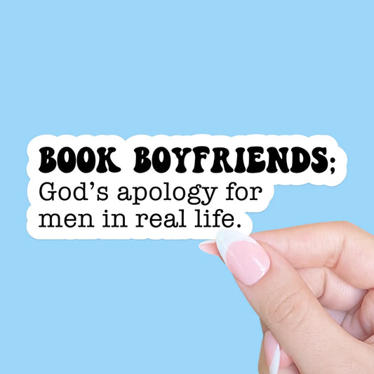Book Boyfriends; God's Apology sticker