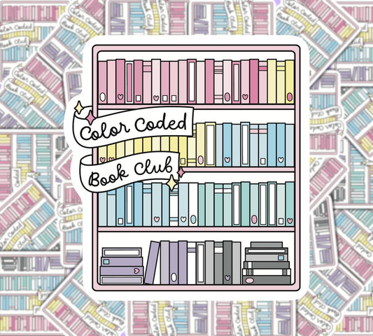 Color Coded Book Club sticker