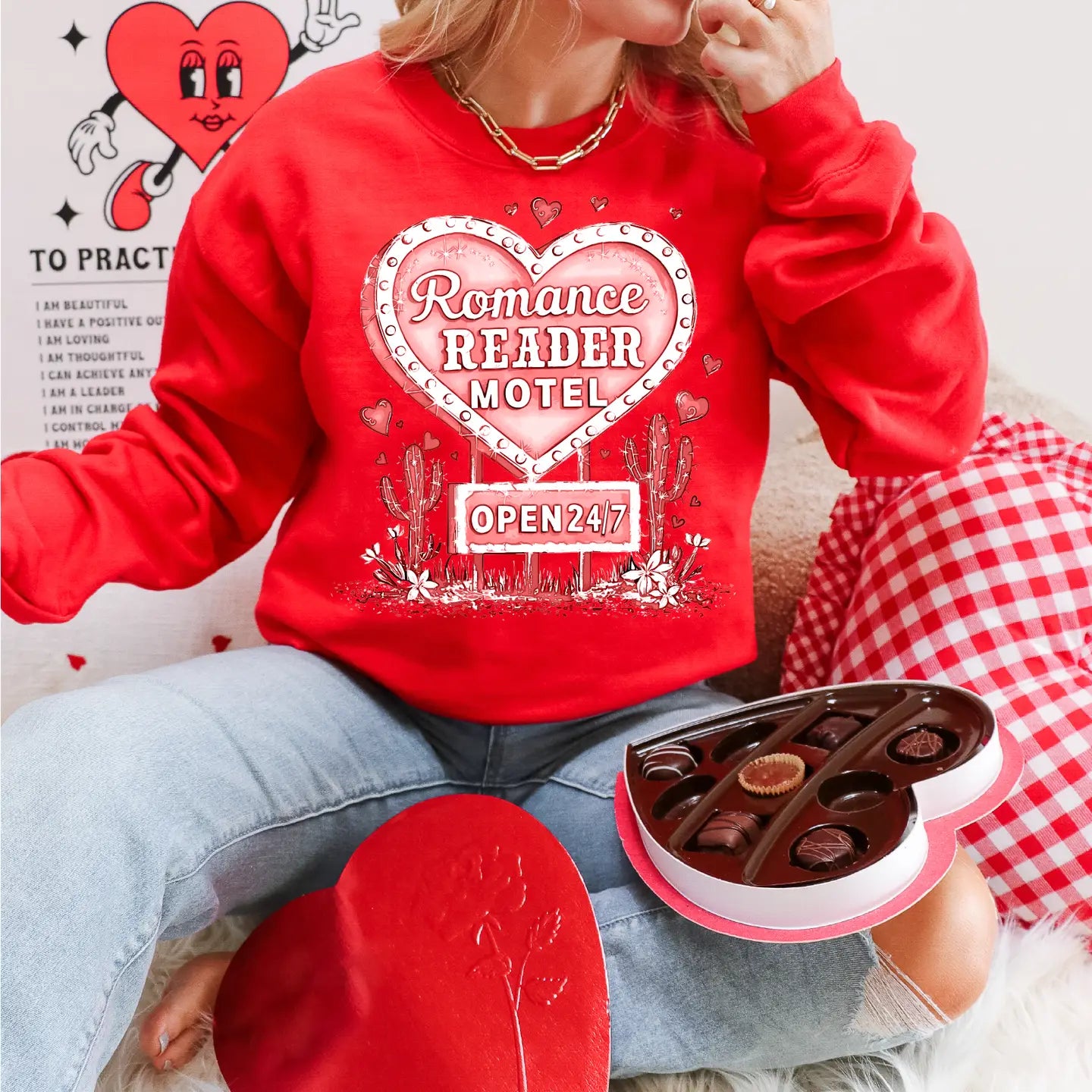 Romance Reader Motel Crewneck