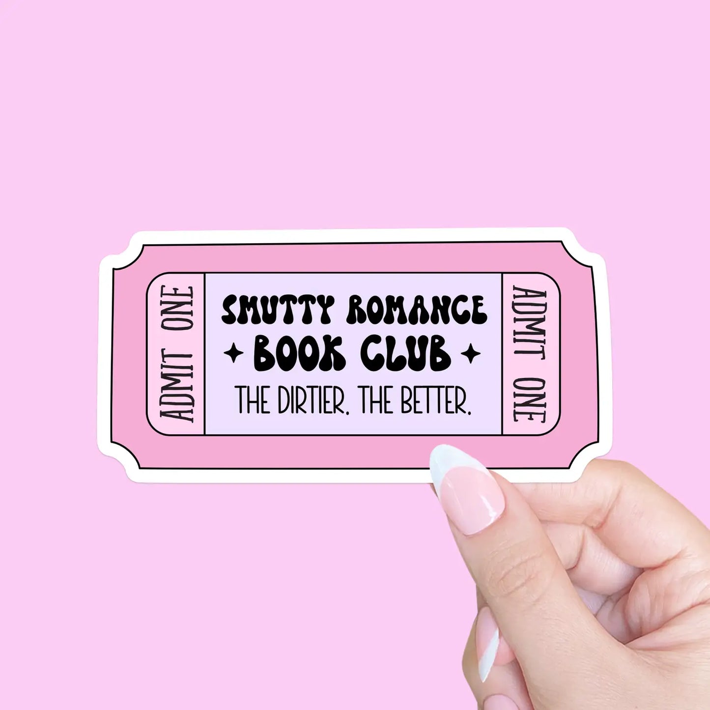 Smutty Book Club Badge Sticker