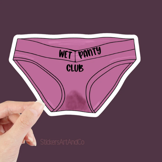 Wet Panty Club Sticker